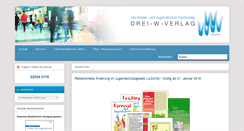 Desktop Screenshot of drei-w-verlag.de