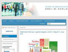 Tablet Screenshot of drei-w-verlag.de